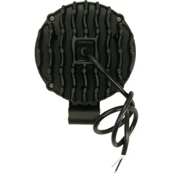 Čelovka WESEM Univerzální čelovka L/P (dálková čelovka, LED, 12/24V, průměr: 116 mm, hloubka: 72 mm, průhledná, hliníková, černá, délka kabelu: 500 mm)