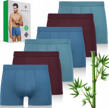 Boxerky PÁNSKÉ BAMBUSOVÉ ANTIBAKTERIÁLNÍ BOXERKY BAMBOO SADA 6 KUSŮ *XXL