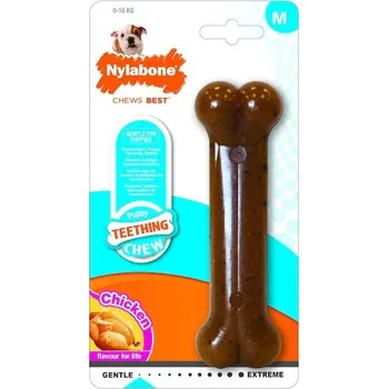 Hračka pro psa Nylabone hračka Puppy kost příchuť kuře M
