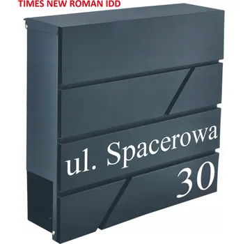 Poštovní schránka Poštovní schránka KHL s vhazovacím Poštovní schránka , šedá