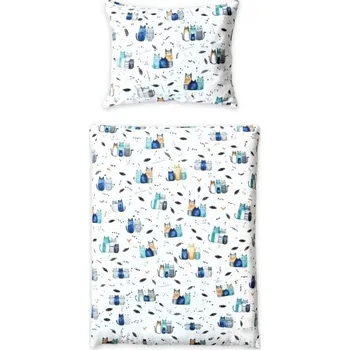 Povlečení Povlečení do postýlky, 2D sada - Happy Cat, Velikost povlečení 120x90