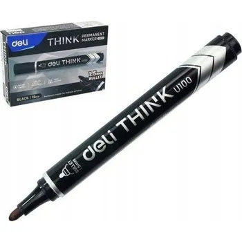 Černý Permanentní popisovač Deli 1 ks