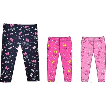 Dívčí kraťasy SEZON DÍVČÍ 3/4 LEGÍNY "SMILE" Barva: světle růžová, Velikost: 140