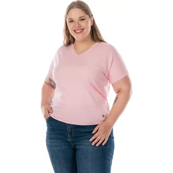 Dámský svetr Dámský svetřík RING 40/42 Světle růžová