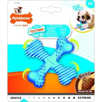 Hračka pro psa Nylabone hračka Puppy kost X příchuť hovězí S