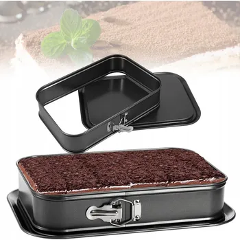 Nádoba na pečení FORMA NA PEČENÍ plech FORMA NA DORT obdélníková odnímatelné dno 39 x 28 cm