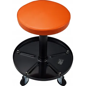 Stolička SucceBuy Nastavitelná Garážová Stolička 38x38x56,5CM Nosnost 113,4KG Ocel A PU