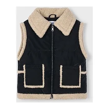 Dívčí mikina Mayoral prošívaná vesta s kožešinou 4313 Rozměr: 140