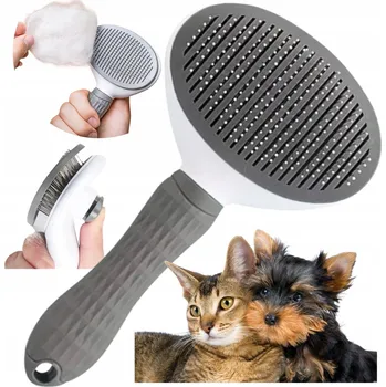 Kartáč pro zvířata PETSTORY Kartáč na ČESÁNÍ srsti psa kočky SAMOČISTÍCÍ