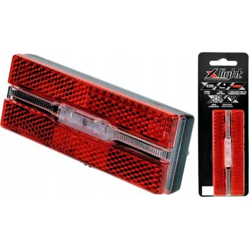 Cyklosvítilna Zadní světlo X-light na nosič zavazadel, LED, s dynamem