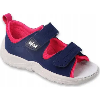 Dívčí obuv Befado dětské sandály textilní modré velikost 25