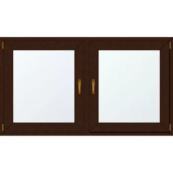 Okno Dvoukřídlé plastové okno se sloupkem 187x95