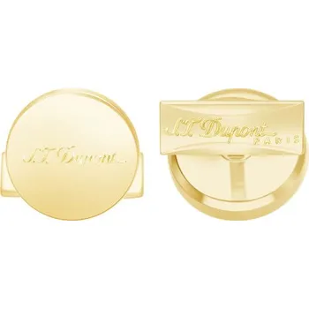 Manžetový knoflíček S.T. DUPONT - STD - CHROME GOLDEN - Manžetové knoflíčky