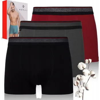 Pánské spodní prádlo PÁNSKÉ BOXERKY KLASICKÉ JEDNOBAREVNÉ VELMI POHODLNÉ MORAJ *XL