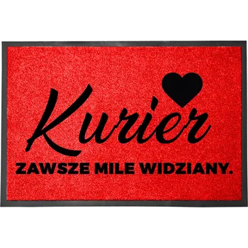 Rohožka Vstupní rohožka červená 40x60 STYLOVÁ DÁREK DEKORACE MÓDNÍ POTISK