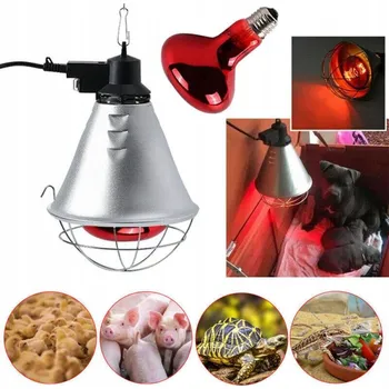 Infračervená topná lampa pro drůbež a zvířata s žárovkou 250 W