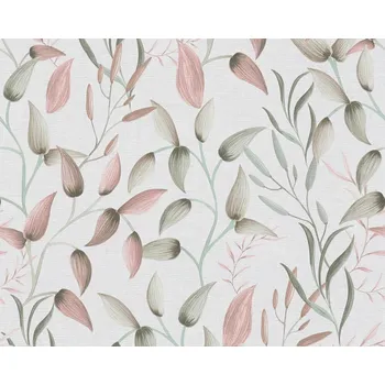 Tapeta Vliesová tapeta zelené a růžové listy 397451 / tapety na zeď 39745-1 PintWalls II (0,53 x 10,05 m) A.S.Création