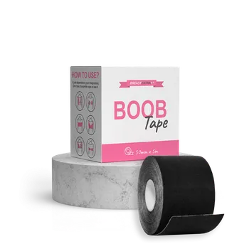 Tejpovací páska BreastExtra+ BOOB Tape (černá) – speciální lepící páska na prsa