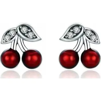 Náušnice Náušnice ze stříbra, třešně, třešně, ovoce s925, stříbrné stříbro 925