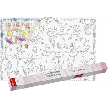 omalovánky Monumi OMALOVÁNKA PLAKÁT XXL - Baletky