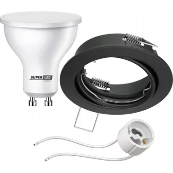 Bodové svítidlo Stropní bodové svítidlo zapuštěné SuperLED 5 W GU10 8 cm černé