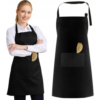 Kuchyňská zástěra Kuchyňská zástěra Ferocity 60x86 cm černá