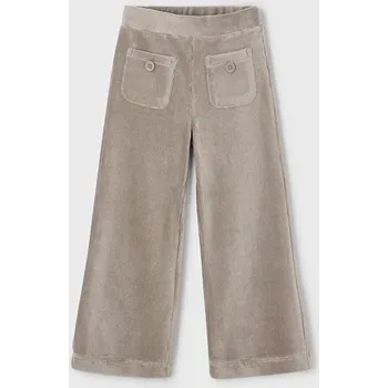 Kalhoty velurové s kapsičkami béžové MINI Mayoral velikost: 110