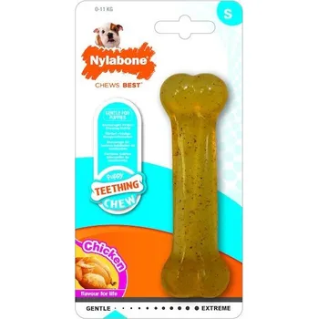 Hračka pro psa Nylabone hračka Puppy kost příchuť kuře S