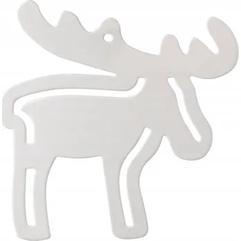 Vánoční dekorace Ozdoba na vánoční stromeček z z nerezové oceli "Los" dekorace 10 cm