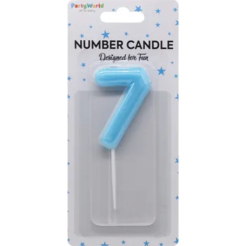 Dortová svíčka Dortová svíčka číslo 7 modrá