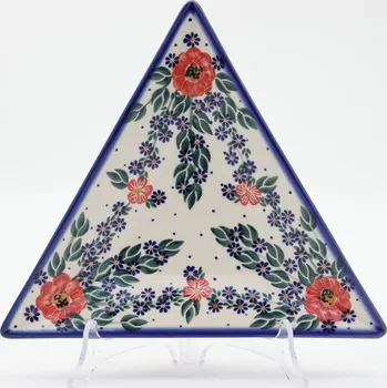 Keramický tácek, mísa trojúhelníková, Keramika Bolesławiec