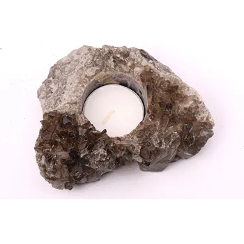 Svícen Magieprirody.cz Záhněda drúza svícen 0.560 kg - svícen na svíčku přírodní #K1518