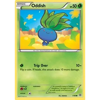 Sběratelská karetní hra Pokémon AOR 001/098 Oddish - Ancient Origins Stav: Near Mint, Verze: NORMAL