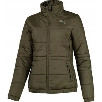 Dámská softshellová bunda Puma dámská bunda Padded Jacket péřová khaki zimní 581648 15 S