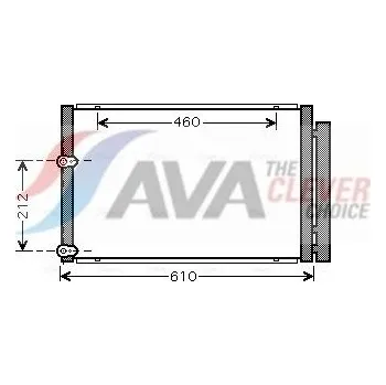 Výparník klimatizace Kondenzátor, klimatizace AVA TO5429D