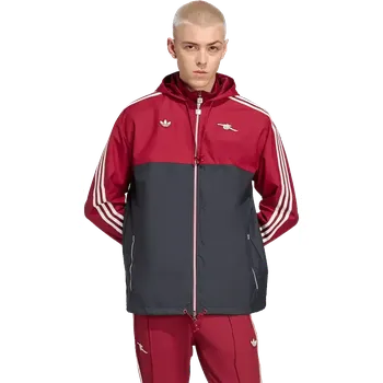 Pánská parka Pánská bunda parka Adidas Arsenal FC 25/26 Terrace Icons černo-červená