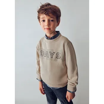Chlapecká mikina Mikina přes hlavu DAYS béžová MINI Mayoral velikost: 116