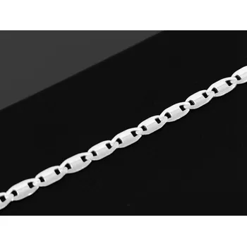 Náramek Stříbrný nákotník s broušenými očky – nastavitelný, rhodiovaný (24+3 cm) Stříbrný náramek na nohu s broušenými očky a rhodiovým leskem