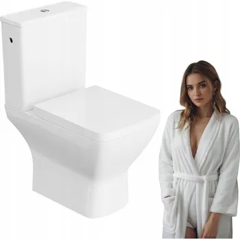 WC sedátko Lavita Kompaktní WC Lotus, vodorovný odpad + WC sedátko s pomalým sklápěním a funkcí snadného odepnutí