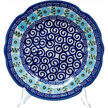 Talíř Keramický dezertní talíř 21,5 cm Bolesławiec