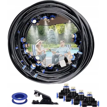 Zavlažovač Venkovní Zvlhčovač/Chladící Systém Vodní Mlhou pro Skleníky a Trampolíny 20m