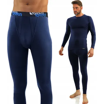 Pánské termo spodky Bavlněné pánské spodky Sesto Senso, námořnická modrá XXL