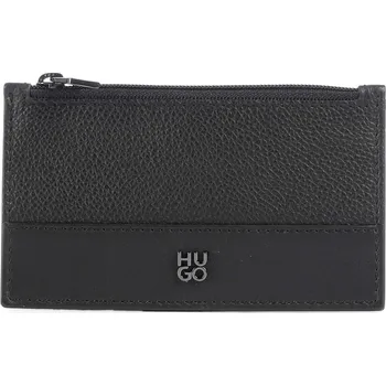 Peněženka Hugo Quantic Pouzdro na kreditní kartu 7cm, L, černá, kůže, 231133