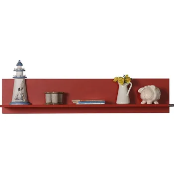 police Nástěnná police RAF 120x25 cm červená