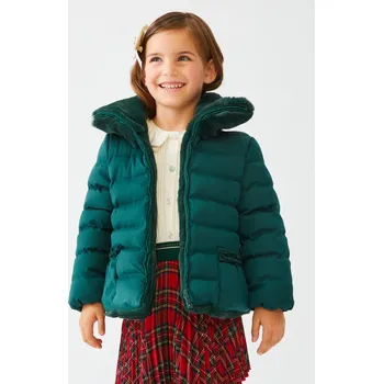 Dívčí bunda Luxusní oboustranná zimní bunda abel and lula 5832 zelená Rozměr: 128 (8 let)