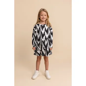 Dívčí šaty Šaty dívčí Black&White -MashMnie 92-98 / 2-3 roky