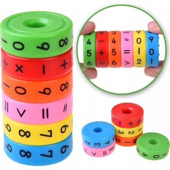 Hračka pro nejmenší HRAČKA PRO DĚTI MATEMATICKÝ VÁLEC PRO VÝUKU POČÍTÁNÍ SKLÁDAČKA UČENÍ