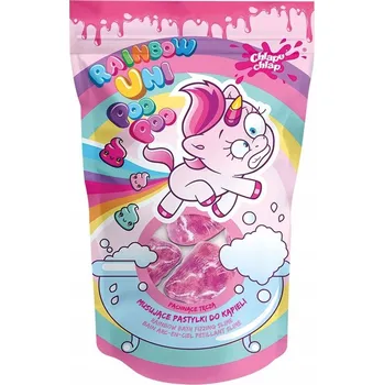 CHLAPU CHLAP Šumivé dvoubarevné tablety do koupele - s vůní jahody