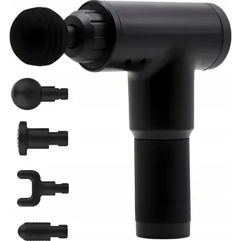 Masážní přístroj Masážní Přístroj na tělo Retoo S091 černý, akumulátorový, 24 W, 4 nástavce