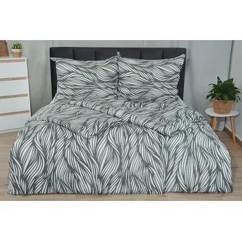 Povlečení Zimní Bavlněné povlečení PLUS BONITA šedé